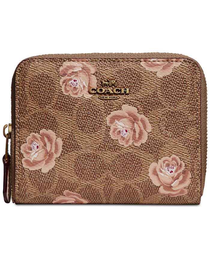 Rose print shop coach wallet