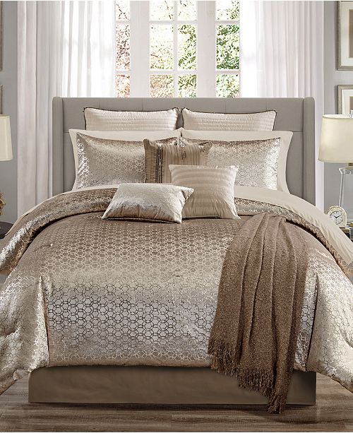 Hallmart Collectibles Hexan 14 Pc King Comforter Set Created For