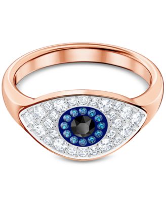 Swarovski - Rose Gold-Tone Crystal Evil Eye Ring