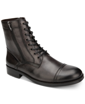image of Kenneth Cole Men-s Hugh Leather Boots Men-s Shoes
