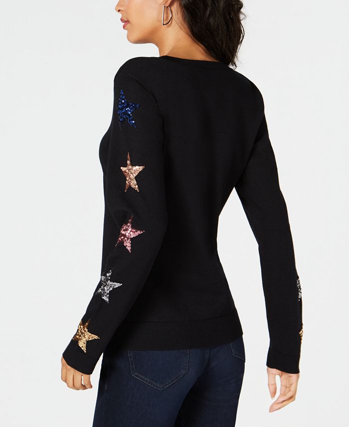 Inc sequin star sweater sale