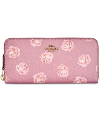 COACH - Rose Print Slim Accordion Wallet