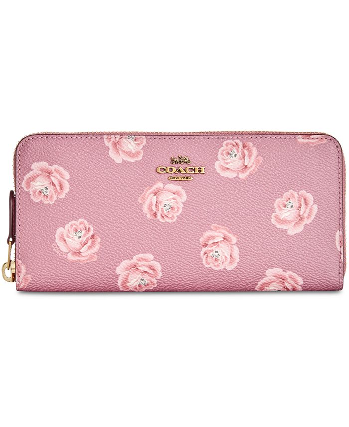 COACH Rose Print Slim Accordion Wallet & Reviews - Handbags & Accessories -  Macy's