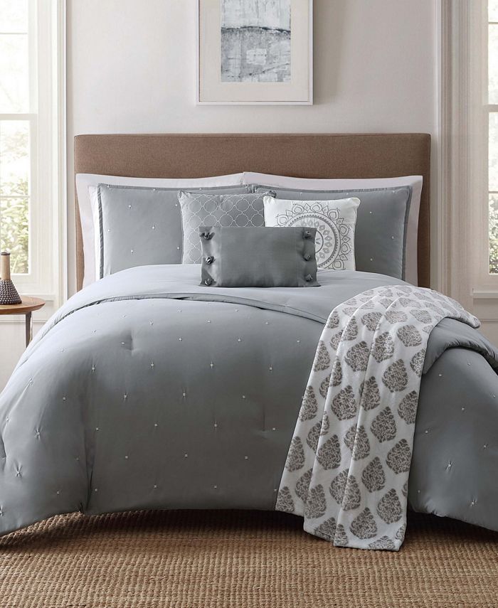 Style 212 Jennifer Adams Darby Full/Queen 7 Pc Comforter Set Macy's