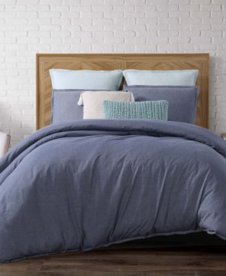 Brooklyn Loom - Chambray Loft Twin/Twin XL 2 Piece Comforter Set in Plum