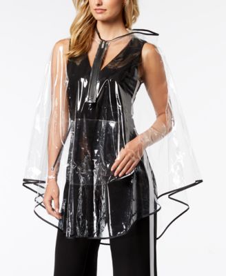 Totes - Women's Ultra-Clear Zip-Up Rain Poncho