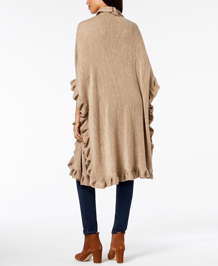 Charter Club Ruffled Poncho, Created for Macy's - Macy's