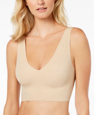Calvin Klein Invisibles Comfort V-Neck Comfort Bralette QF4708 & Reviews -  Bras & Bralettes - Women - Macy's