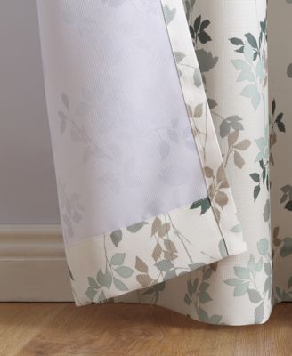 Mabel Leaf Print Curtain Collection