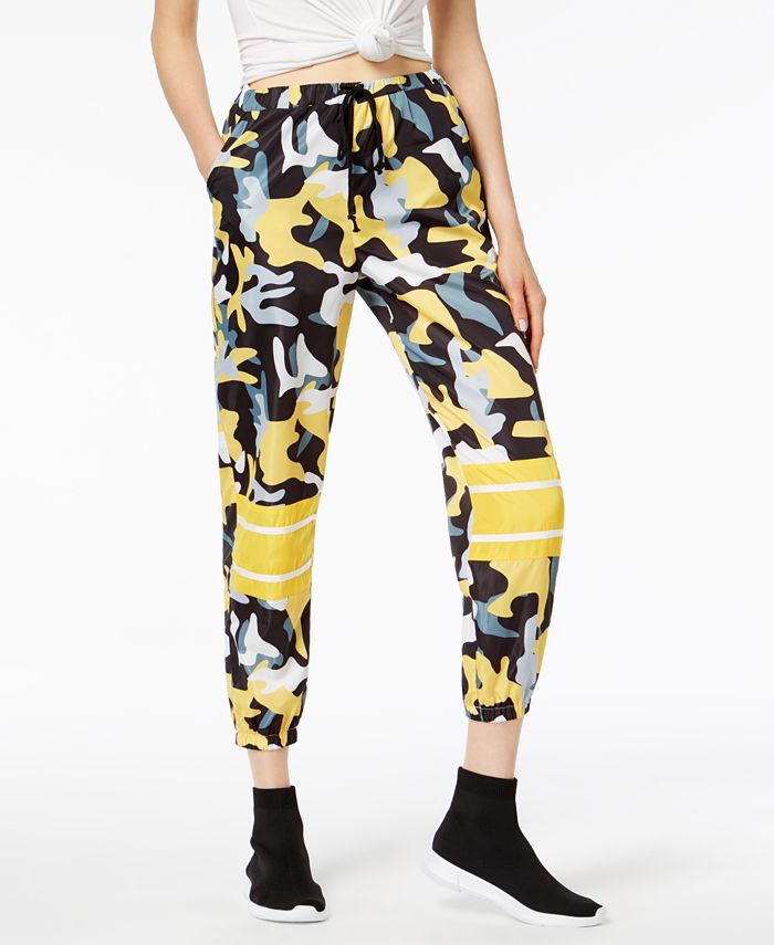 Waisted Camo-Print Jogger Track Pants & Reviews - Leggings & Pants - Juniors - Macy's