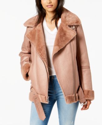 shearling fur coat