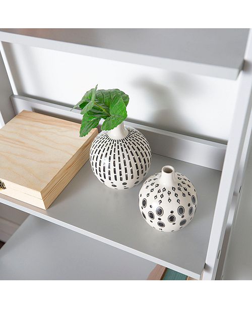 Walker Edison 55" Wood Ladder Bookshelf Grey & Reviews Home Macy's