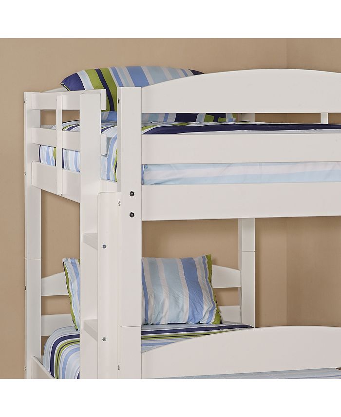 Walker Edison Solid Wood Twin over Twin Bunk Bed Macy's