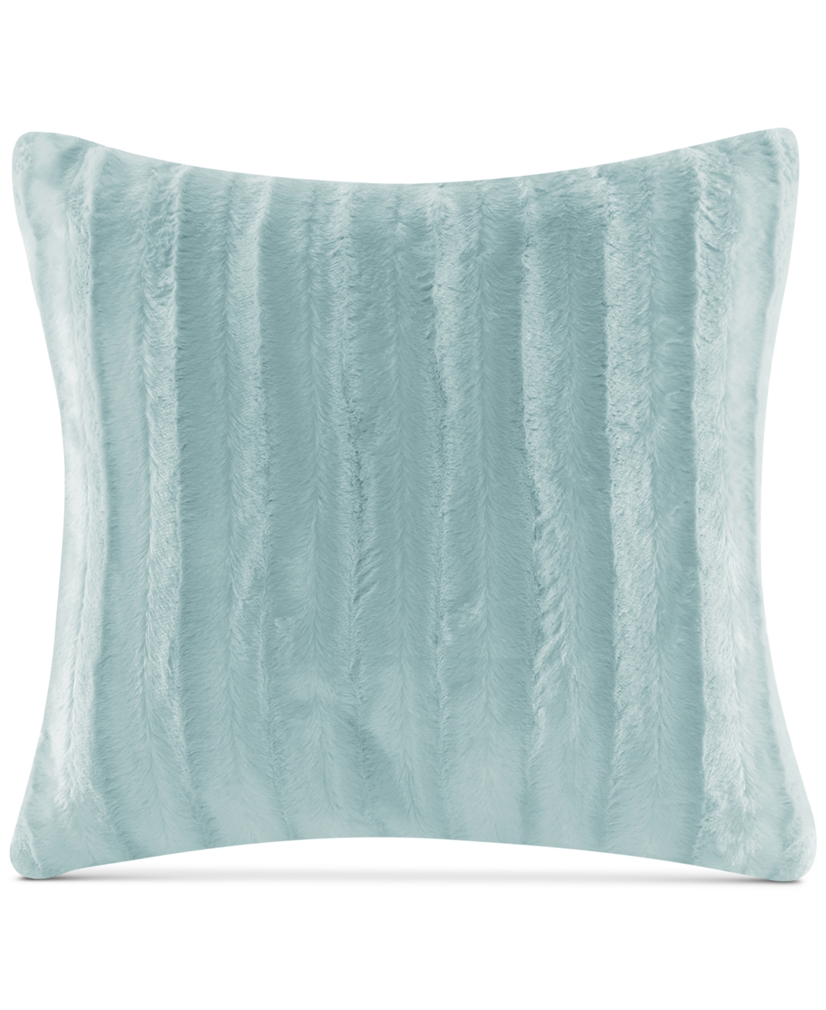 Madison Park Duke Ribbed Faux-Fur Pillow, x