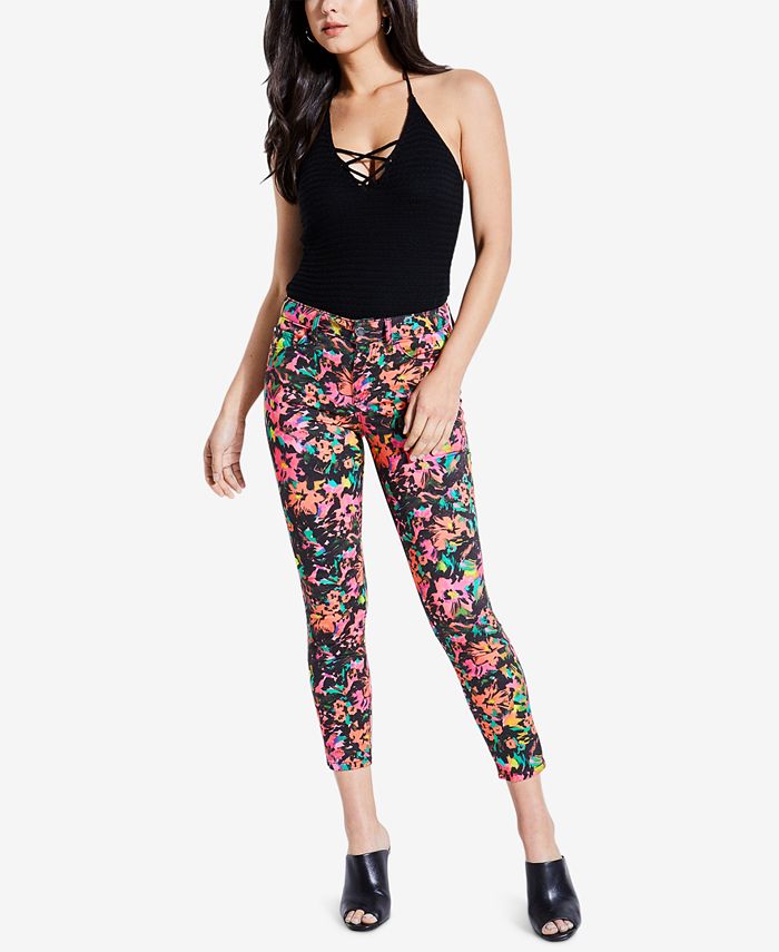 GUESS FloralPrint Skinny Jeans Macy's