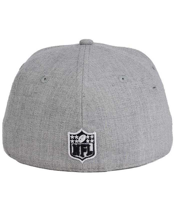 Dallas cowboys new era nfl 2025 heather black white 59fifty cap