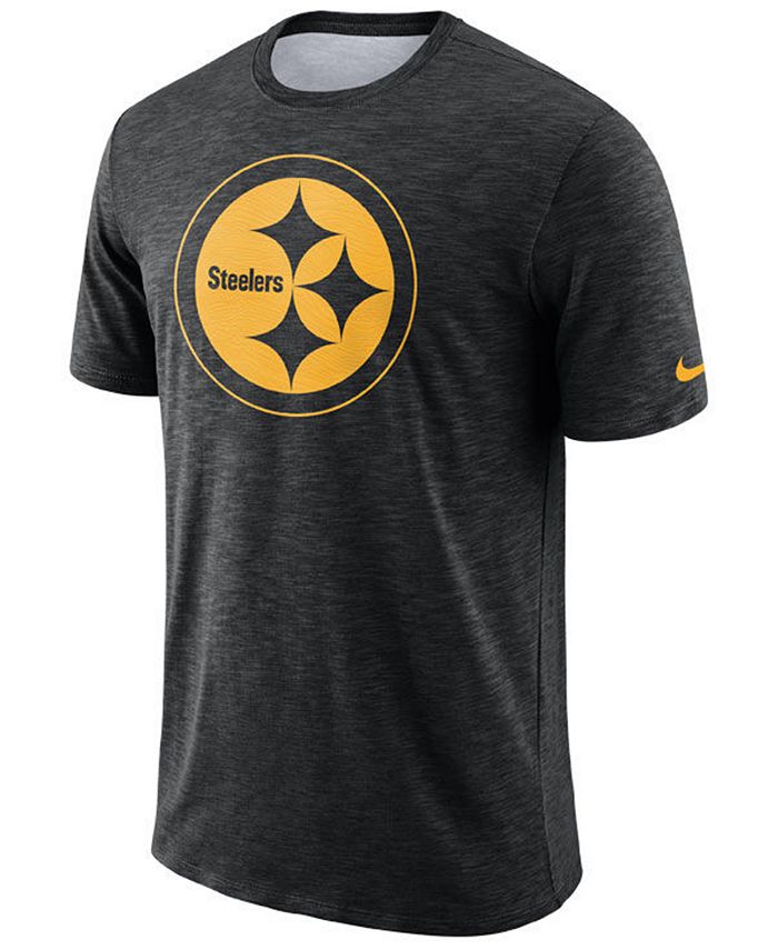 Nike Men's Pittsburgh Steelers Dri-Fit Cotton Slub On-Field T-Shirt ...