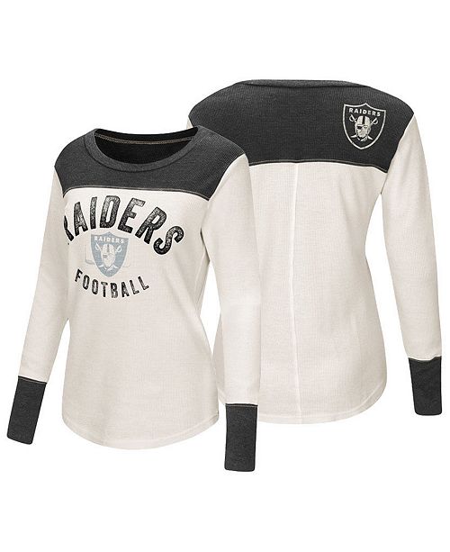 Touch By Alyssa Milano Women S Oakland Raiders Thermal Long Sleeve
