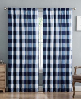 Everyday Buffalo Plaid 2 Piece Window Curtain