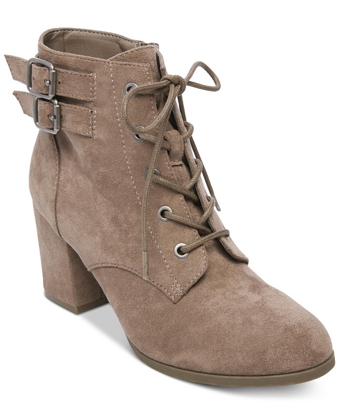 Madden Girl Theoo Lace-Up Booties - Macy's