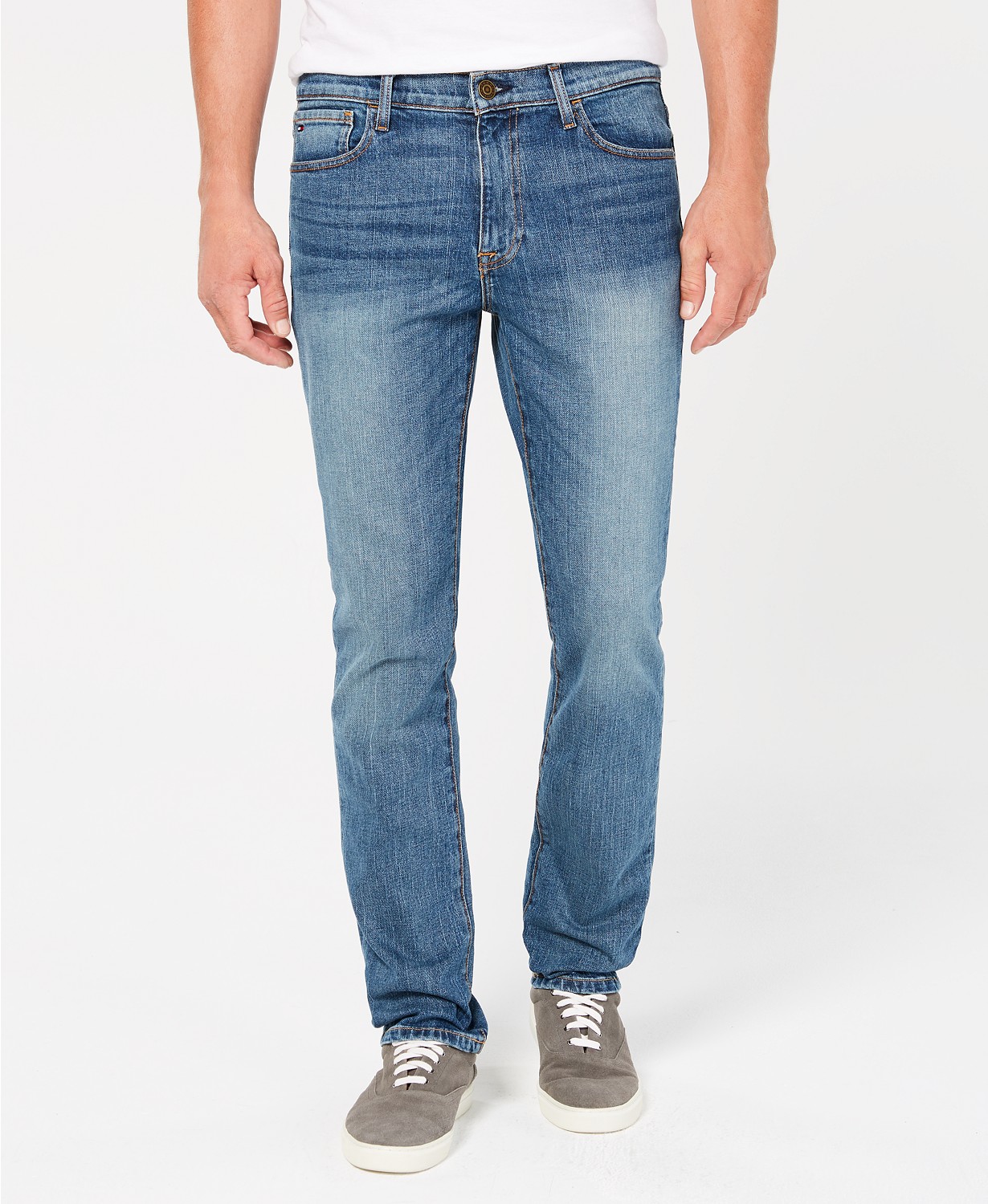 Mens Straight-Fit Stretch Jeans