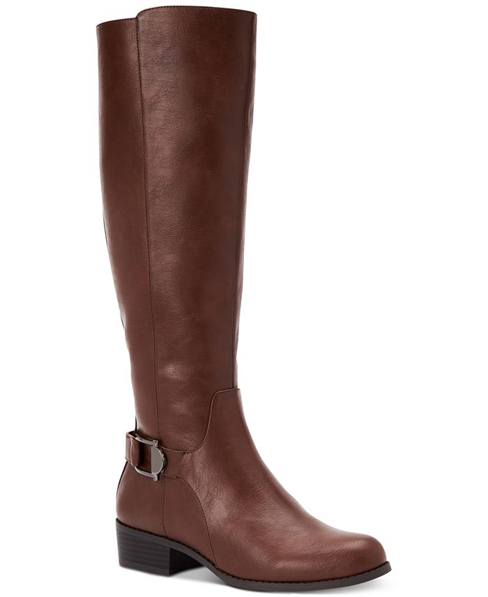 Alfani Women's Step 'N Flex Kallumm Wide-Calf Boots, Created for Macy's ...