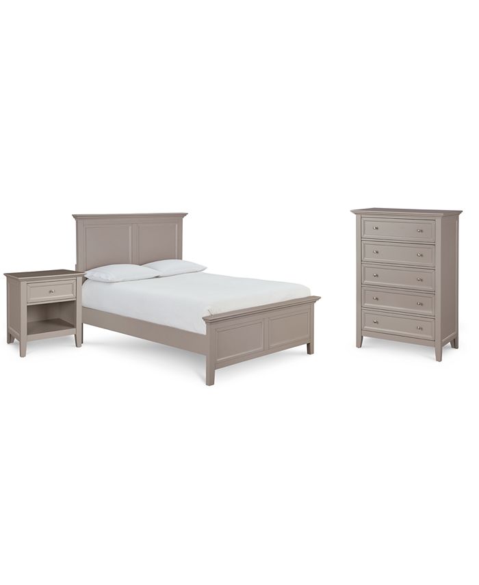Furniture Sanibel Bedroom Furniture, 3Pc. Set (Queen Bed, Nightstand