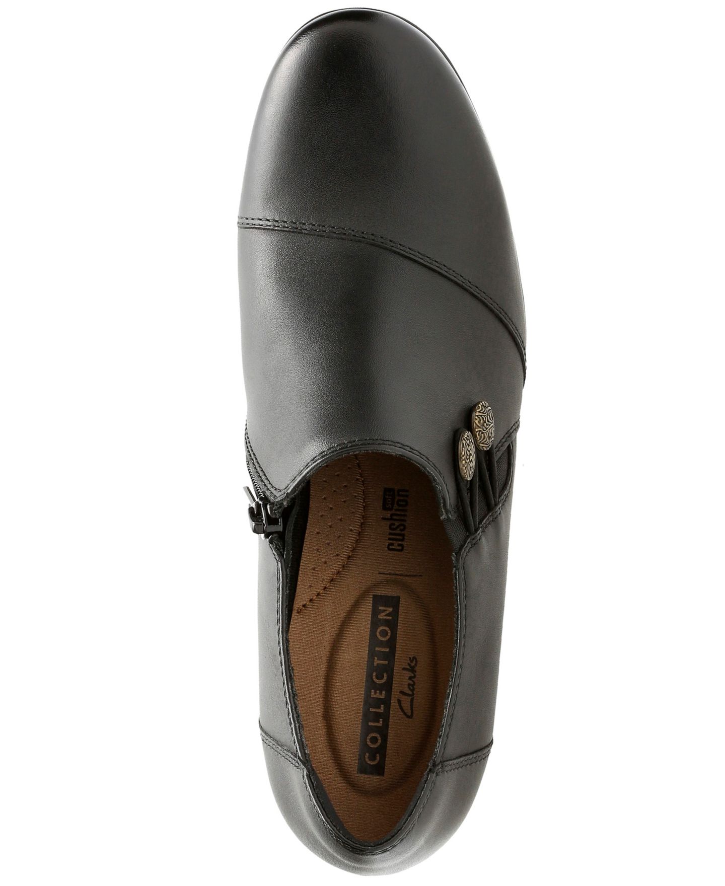 Женские кожаные ботильоны Clarks Collection Emslie Warren, цвет: Чёрный — фото 4