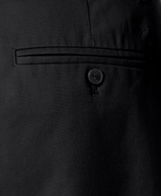 Men's Signature Lux Cotton Classic Fit Creased Stretch Khaki Pants