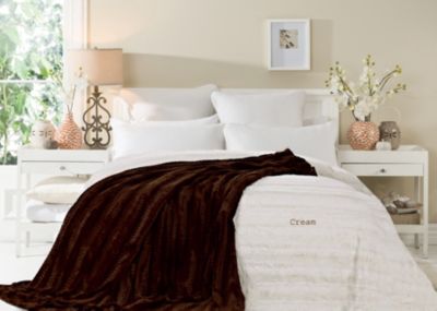 Luxe Embossed Micro Mink Faux Fur Blanket Collection