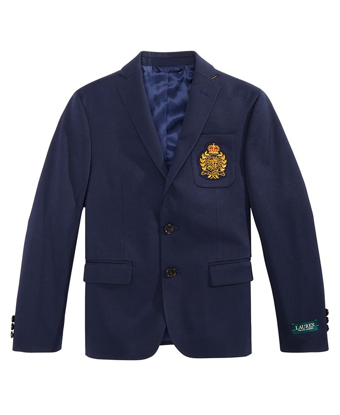 Lauren Ralph Lauren Big Boys Logo Blazer & Reviews - Coats & Jackets - Kids  - Macy's