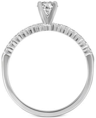 Diamond Engagement Ring (1/2 ct. t.w.) in 14K White or Yellow Gold