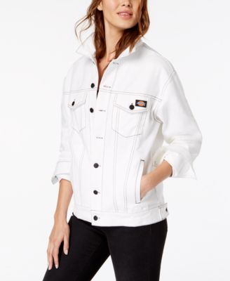 dickies white denim jacket