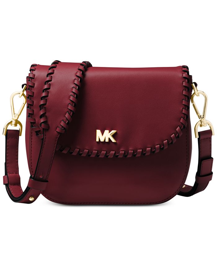 Michael Kors Half Dome Stitched Leather Crossbody Macy's