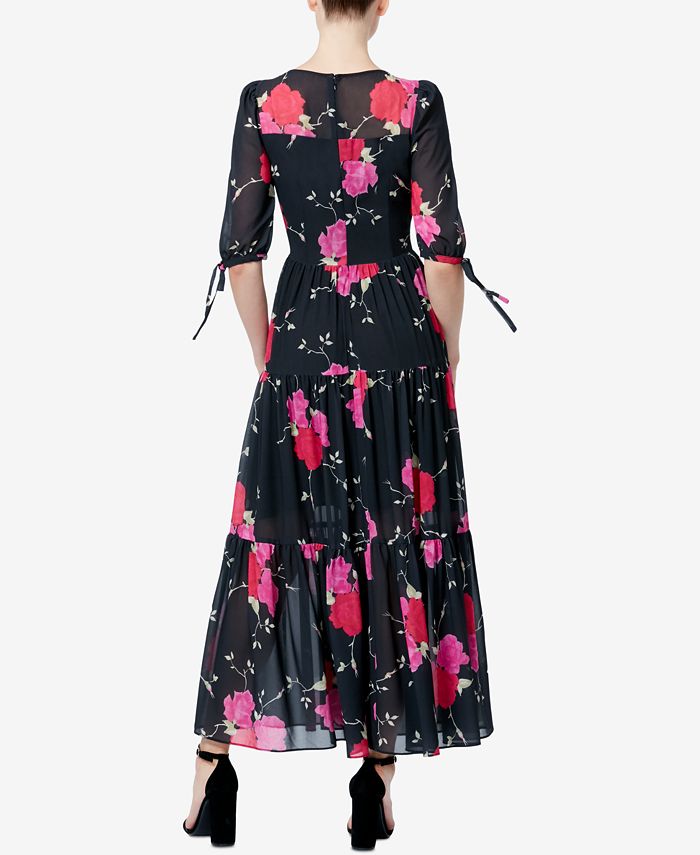 Betsey Johnson Floral-Print Maxi Dress - Macy's