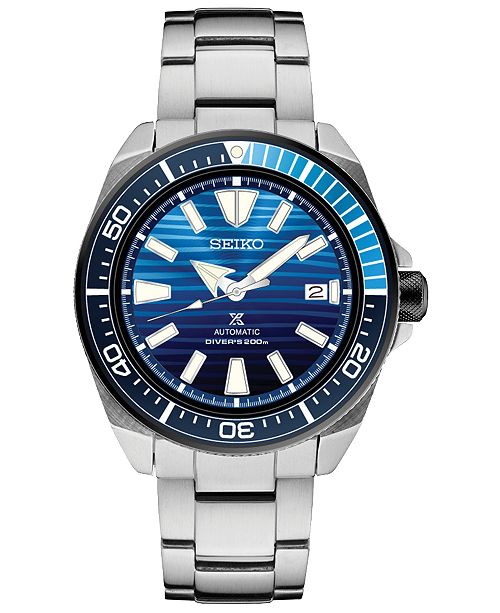 Seiko Special Edition Men S Automatic Prospex Special Edition Diver Stainless Steel Bracelet Watch 44mm Reviews All Fine Jewelry Jewelry Watches Macy S