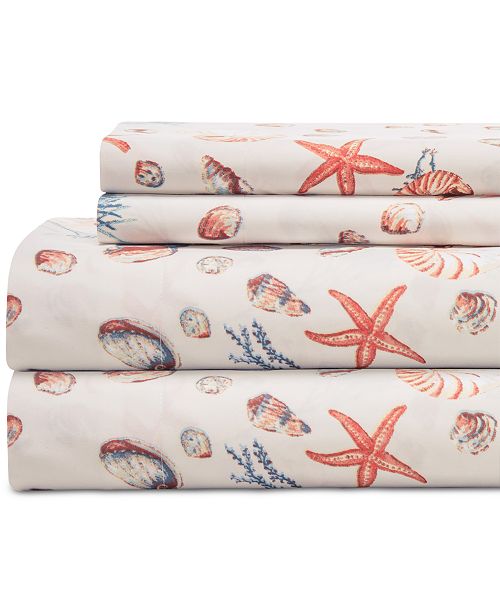 Elite Home Coastal 4 Pc Printed Full Sheet Set Reviews Sheets