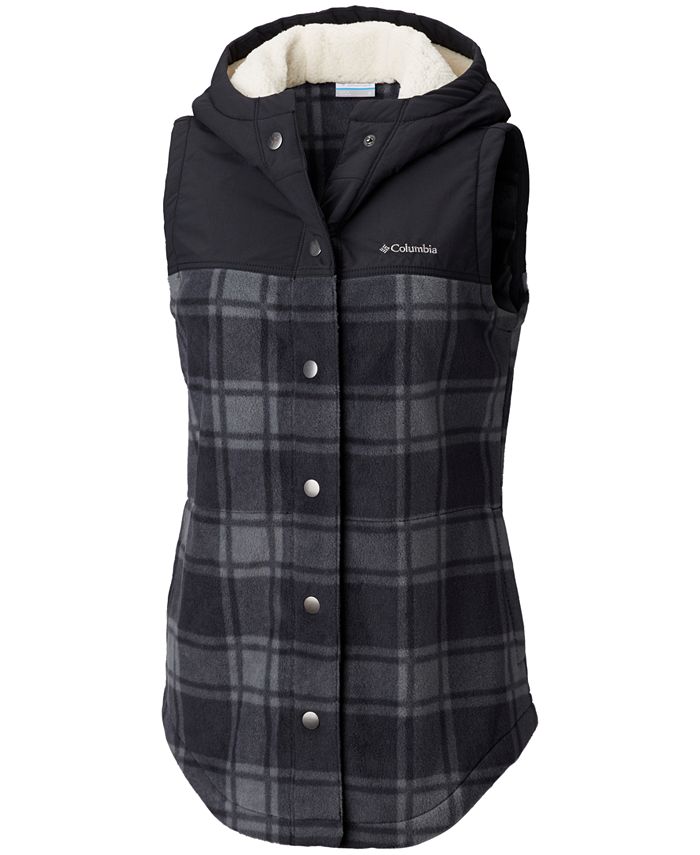 Columbia Plus Size Benton Springs Plaid Hooded Vest Macy s