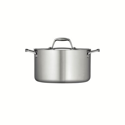 Signature 6-Quart Tri-Ply Clad Stainless Steel Sauce Pot with Lid