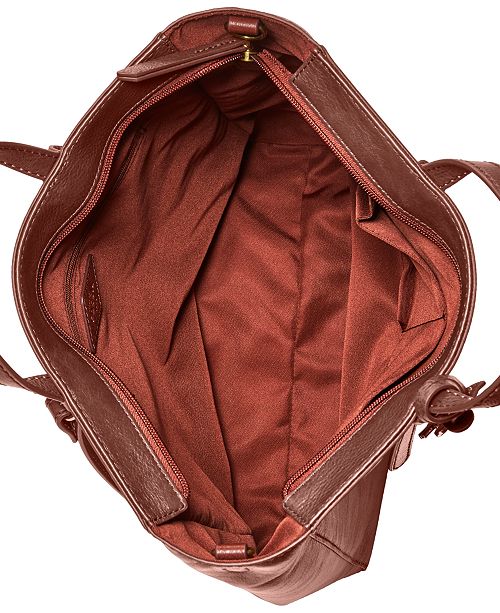 fossil camilla convertible large leather backpack