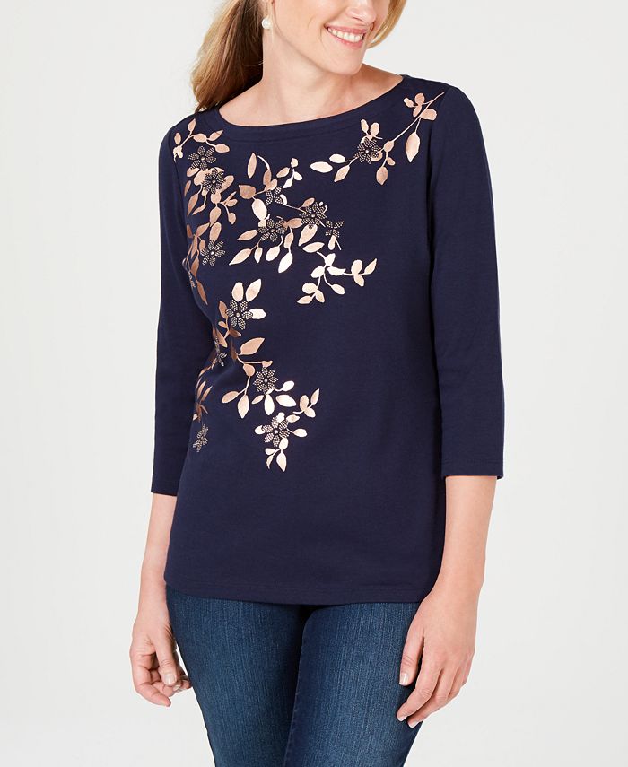 macy's karen scott petites tops