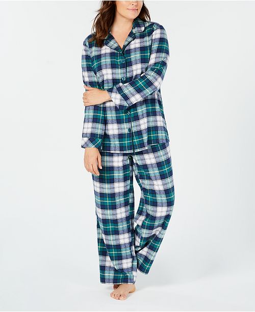 Family Pajamas Matching Plus Size Women's Mackenzie Plaid Pajama Set
