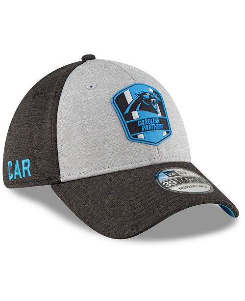 Carolina Panthers On Field Sideline Road 39thirty Stretch Fitted Cap