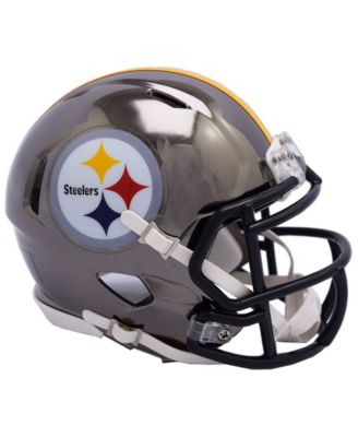 cheap minature pittsburg steelers football helmets Pittsburgh Mini Speed 1963 honoring the teams historic past with a cream gloss shell finish Riddell Pittsburgh Steelers Speed Chrome