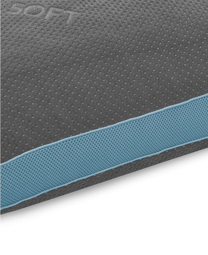 Memory Foam and Gel Fiber Density Pillow for Stomach Sleepers