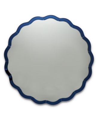 Two's Company - Blue Scallop Wall Mirror
