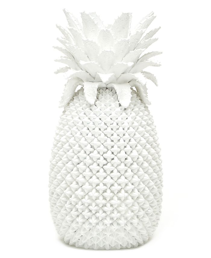 Two S Company White Pineapple Decorative Vase Reviews Vases Home Decor Macy - Pineapple Home Decor Meaning