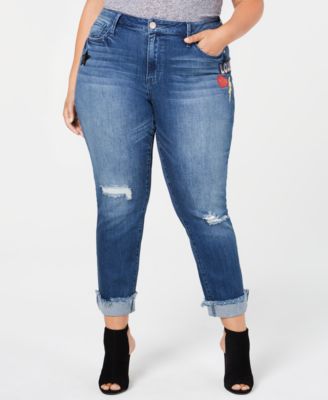 plus size sequin jeans