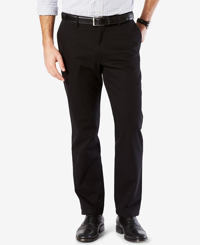 Dockers Mens' Signature Lux Cotton Straight Fit Stretch Pants & Reviews - - - Macy's
