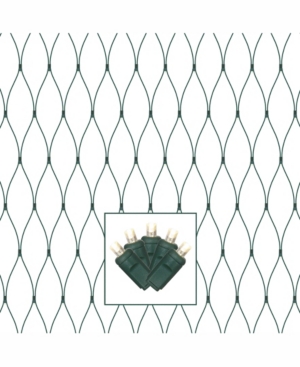 Vickerman 150 Warm White Wide Angle Led Net Light on Green Wire